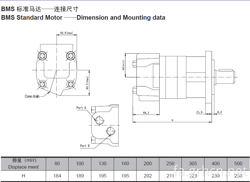 هیدرولیک موتور Omp 315